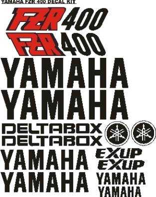 FZR 400 decals graphics sticker sets