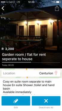 Garden roomflat