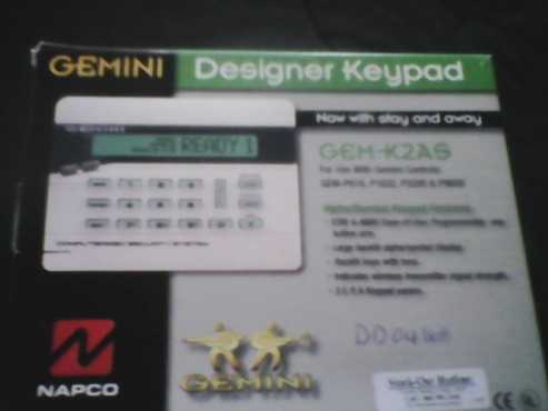 Gemini Designer Keypad Gem-K2AS