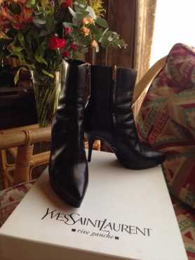 Geniune Yves Saint Laurent boots size 5, soft leather, original box