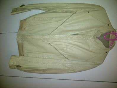 Gents Genuine Leahter Jacket Beige