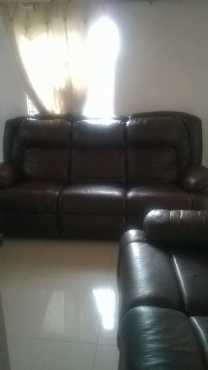 genuine leather lounge suite