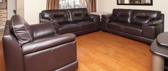 Genuine Leather Lounge Suite