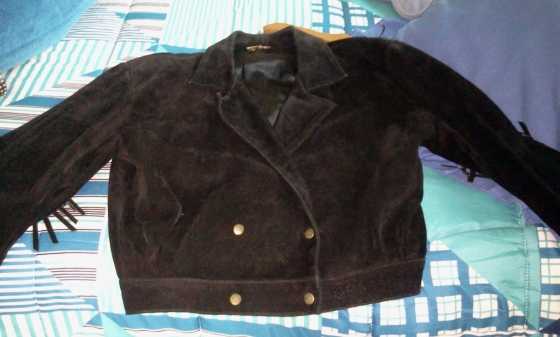 Genuine Suede Leather Jacket with Tussels