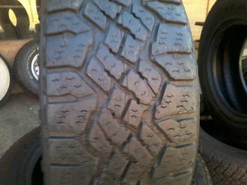 Get it second hand and excellent condition 19039039 Goodyear Wrangler Duratrac tyres.