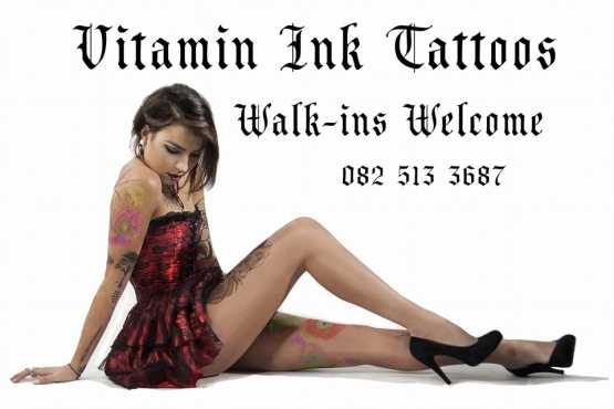 Get your tattoo text and watercolor tattoos done