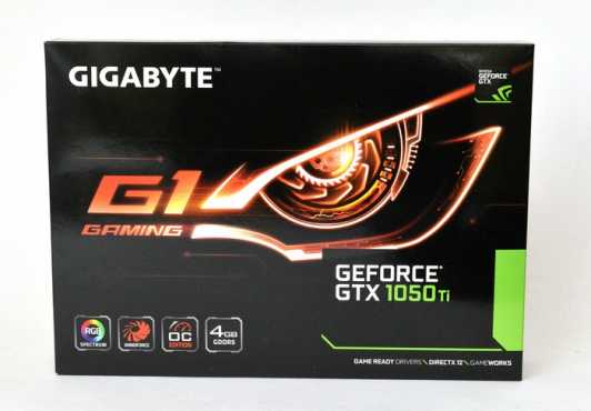 Gigabyte Geforce GTX 1050 Ti G1 4Gb DDR5 Gaming Graphics Card