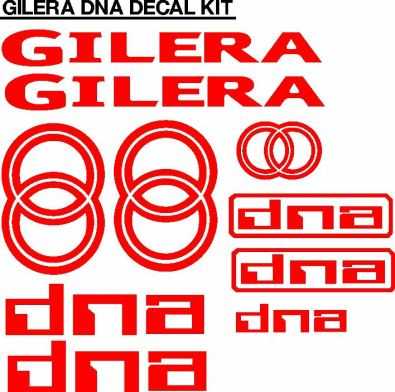 Gilera DNA scooter decals stickers graphics kits