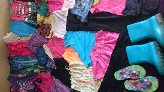 GIRL CLOTHES AND SHOES FOR 3-7 YEARS