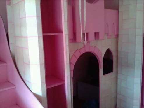 Girls Princess Castle Bed