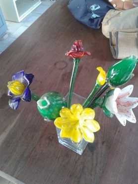 Glas blomme