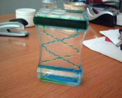 Glass desk ornament