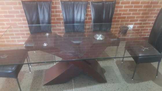 Glass Dining Table - 8 Seater