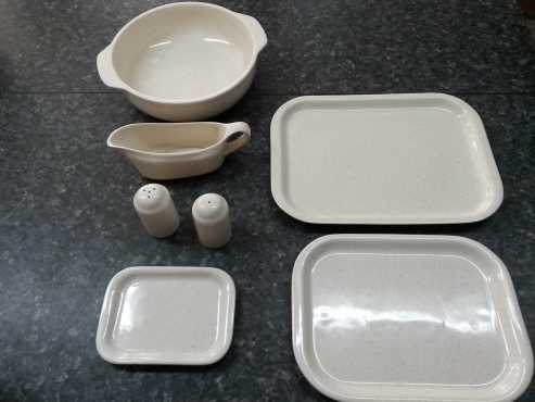 Glass steak dinner set for sale