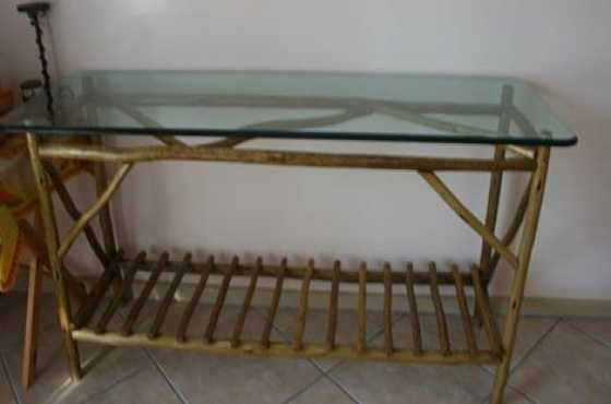 Glass top table table