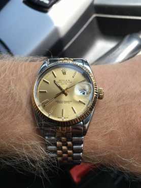 Gold and Silver Rolex Oyster 18 karat