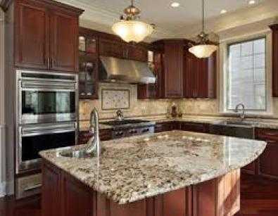 granite and cupboards