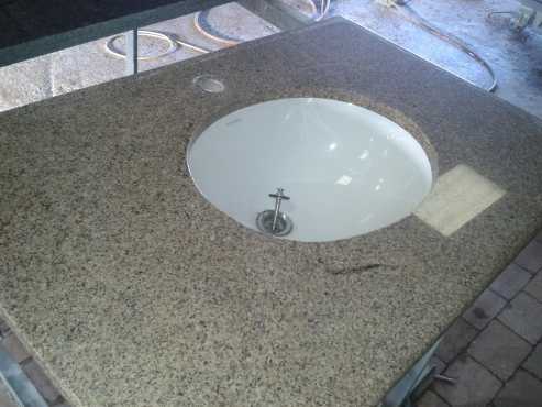 Granite Bathroom Vanity top with undermount basin