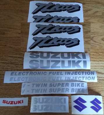 Graphics decals stickers for a Suzuki TL1000s