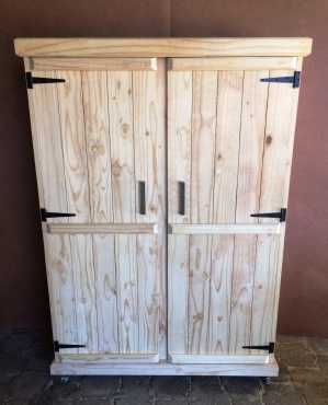 Grocery Cupboard Farmhouse series Free standing 1800 with 2 doors - Raw Mobile