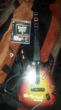 Guitar Hero Guitar vir ps3 met Guitar Hero 5 game