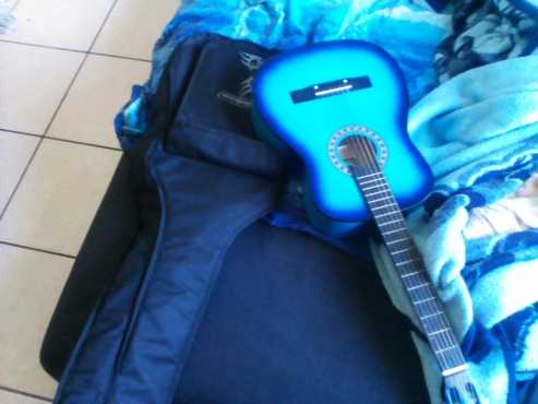 guitar with bag for sale