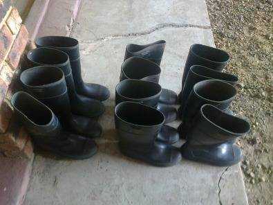 GUM BOOTS FOR SALE - AS NEW USED ONLY ONCE