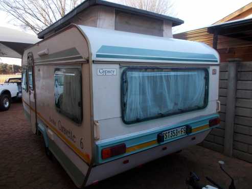 gypsey caravette 6 with full tent and rally tent