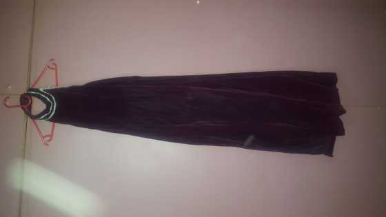 Halterneck Purple Dress