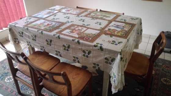 Hand made dinning table with chairs