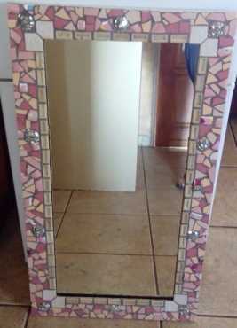 Handcrafted Mosiac Mirror.. Beautiful Mothers Day Gift