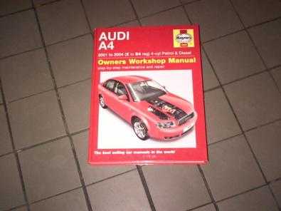 Haynes Manual for Audi A4 2001.2004