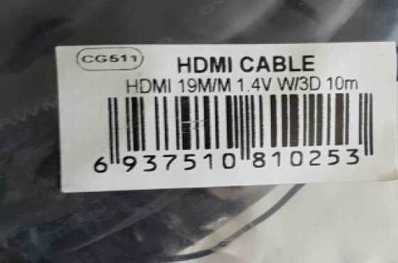 HDMI Video Cable 10m Gold Plated