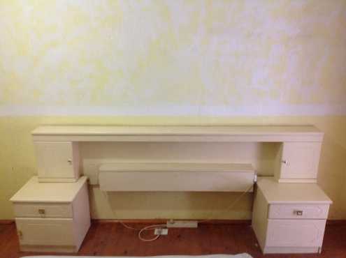 Headboard and dressing table