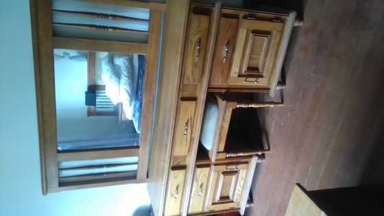 Headboard and dressing table