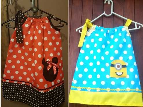 Hello Kitty, Minion, Princess Sofia and Minnie Mouse Dresses