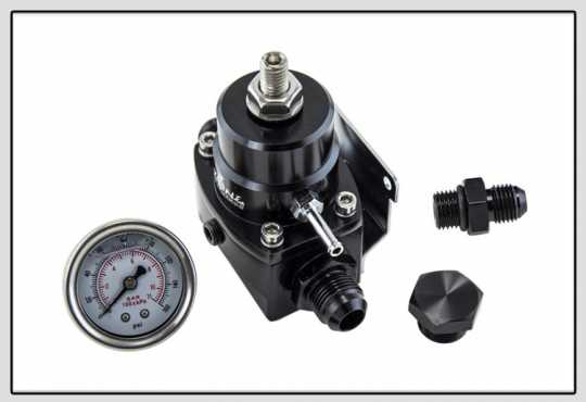 High Pressure Fuel Regulator w boost -8AN 886  - Fuel Pressure Regulator with gauge
