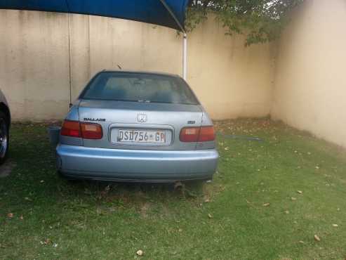 Honda Ballade for sale engine needs attention.