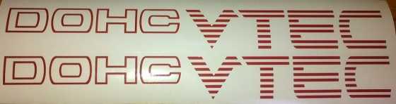 Honda civic dohc sohc vtec decals stickers graphics