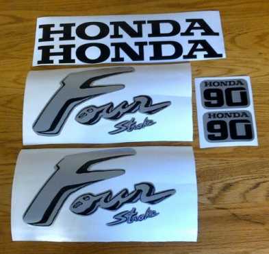 Honda four stroke motor cowl decals graphics sticker kits