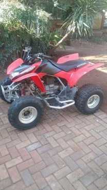 HONDA TRX250 quad with semi automatic and nerfbars