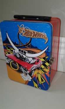 Hot Wheels Blue Metal Container