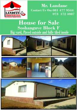 house for sale soshanguve block f