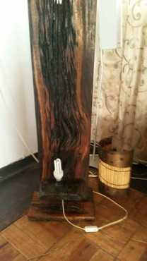 Hout sitkamerlamp