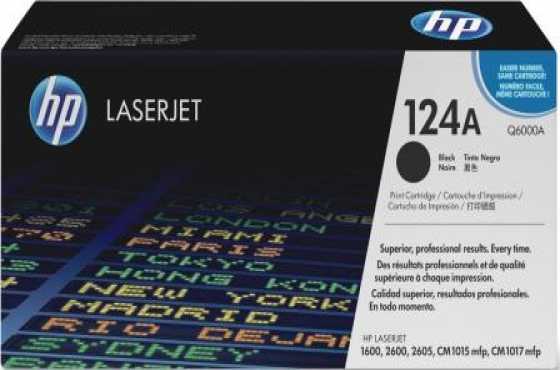 HP  124A LaserJet 260026051600 Black Print Cartridge