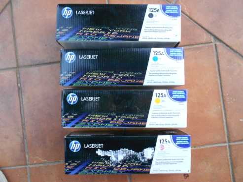 HP 125A 4-pack colour toner cartridges (new)