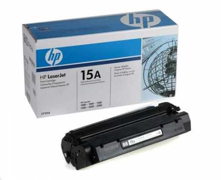 HP  15A LJ 1200, 1220, 1000, 3300 Black Print Cartridge