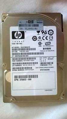 HP 72GB 2.5 Inch SCSI For G1-G7 Prolaint SAS serve