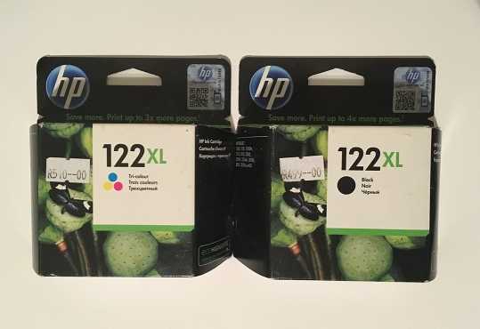 HP Deskjet Original Ink Cartridges  122XL HP (black and colour) Brand New, unopened