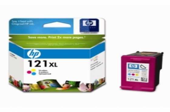 HP No 121XL Tri Colour Cartridge, Retail Box